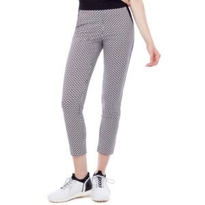 Swing Control Techno Stretch Printed Ankle Pant - Black And White - Size 6